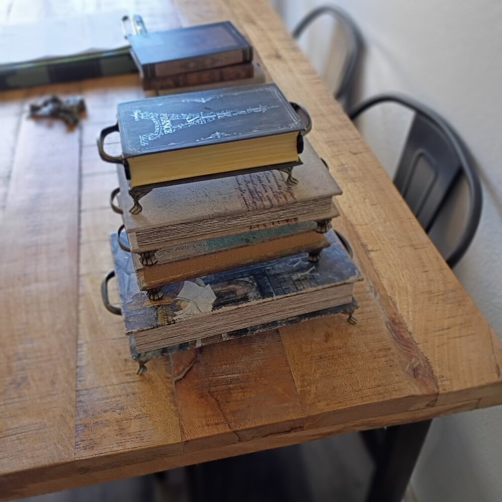 Antique book jewelry boxes